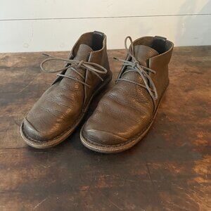 Trippen - Women's Olive Leather Handcrafted Boots